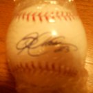 MIKE CAMERON AUTOGRAPHED BASEBALL RAWLINGS OFFICIAL LEAGUE BALL / RED SOX
