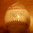 KYLE GIBSON AUTOGRAPHED BASEBALL RAWLINGS OFFICIAL LEAGUE BALL / TWINS