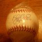 KYLE GIBSON AUTOGRAPHED BASEBALL RAWLINGS OFFICIAL LEAGUE BALL / TWINS