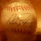 ANDRES GALARRAGA "BIG CAT" AUTOGRAPHED BASEBALL RAWLINGS OFFICIAL LEAGUE BALL / EXPOS / ROCKIES