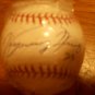 KYEONG KANG AUTOGRAPHED KOREAN AND ENGLISH BASEBALL RAWLINGS OFFICIAL LEAGUE BALL / RAYS