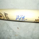 MIKE MOUSTAKAS AUTOGRAPHED BAT INSCRIBED "#2 PICK" WITH COA ROYALS