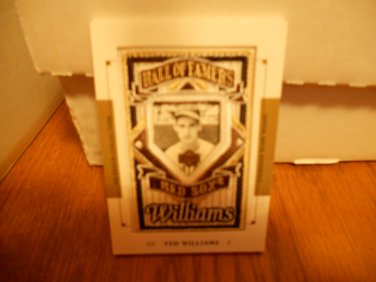 TED WILLIAMS 2003 UD PATCH COLLECTION HALL OF FAMERS PATCH CARD #136 RED SOX