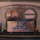 J BRENT COX 2005 BOWMAN STERLING PINSTRIPE JERSEY AUTO ROOKIE RC #BS-BC YANKEES