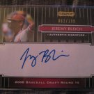 JEREMY BLEICH 2008 RAZOR BLACK AUTO ROOKIE RC #D/199 #131 YANKEES