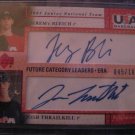JEREMY BLEICH / JOSH THRAILKILL 2005 UD USA FUTURE CATEGORY LEADERS DUAL AUTO RC #D/100 YANKEES