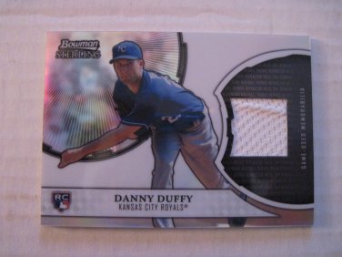 DANNY DUFFY 2011 BOWMAN STERLING REFRACTOR RELIC JERSEY RC ROYALS