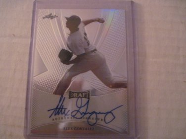 ALEX GONZALEZ 2013 LEAF DRAFT REFRACTOR AUTO RC RANGERS