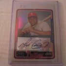 MIKE COSTANZO 2005 TOPPS CHROME UPDATE REFRACTOR AUTO RC #D/500 PHILLIES / REDS