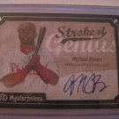 MICHAEL BOURN 2007 UD MASTERPIECES STROKE OF GENIUS AUTO RC INDIANS