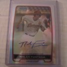 NOLAN FONTANA 2012 BOWMAN CHROME REFRACTOR AUTO RC ASTROS