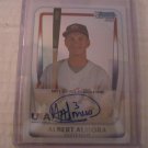 ALBERT ALMORA 2011 BOWMAN CHROME PROSPECTS USA 18U REFRACTOR AUTO RC #D/417 CUBS
