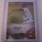 MARCUS STROMAN 2011 TOPPS CHROME USA NATIONAL TEAM AUTO RC BLUE JAYS