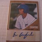 EVAN CRAWFORD 2011 TOPPS HERITAGE MINORS REAL ONE AUTO RC #D/861 CUBS