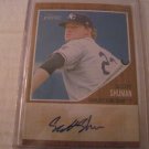 SCOTT SCHUMAN 2011 TOPPS HERITAGE MINORS REAL ONE AUTO RC #D/861 RAYS / GIANTS