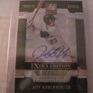 JEFF KOBERNUS 2009 DONRUSS ELITE EX. ED. AUTO RC #D/570 NATIONALS