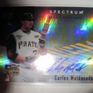 CARLOS MALDONADO 2007 UD SPECTRUM ROOKIES SIGNATURES PIRATES / NATIONALS