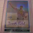 DINESH KUMAR PATEL 2009 BOWMAN CHROME PROS REF AUTO RC #D/500 PIRATES MILLION DOLLAR ARM MOVIE INDIA