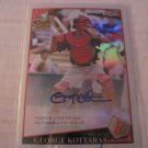 GEORGE KOTTARAS 2009 TOPPS CHROME REFRACTOR AUTO RC #D/499 RED SOX / INDIANS