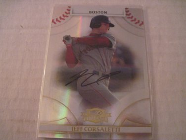 JEFF CORSALETTI 2008 DONRUSS THREADS AUTO RC #D/975 RED SOX