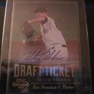 HEATH HEMBREE 2011 PLAYOFF CONTENDERS DRAFT TICKET AUTO RC GIANTS