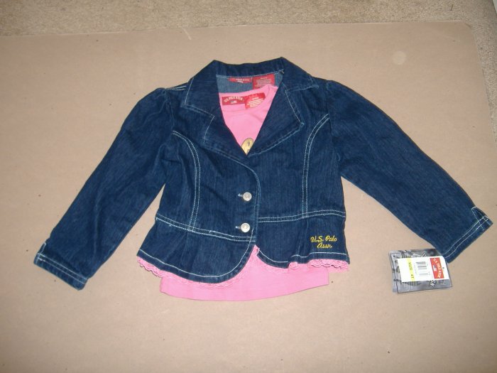 U.S. Polo Assn.Toddler Girl Three Peice Outfit Size 4T