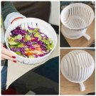 60 Second Vegetable Cutter Bowl Salad Maker Healthy Fresh Salads Fruit Washer and Cutter Quick A