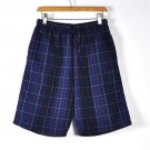 Men's Sleep Shorts 100% Cotton Knit Causal Plaid Pajamas 2XL