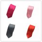 Men Tie Wedding Skinny Necktie Narrow Solid Color Polyester Ties Formal Casual Party Necktie 14