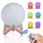 3D Printing Moon Lamp USB LED Night Moonlight Touch Color Changing 5.5"