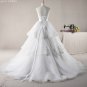 Strapless Sweethart Wedding Dress Princess Organza Pearls Bridal Wedding Gown H131101