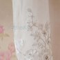 Bridal Vest 3/4 Sleeves Silver Lace Apliques white ivory Beads Stock Wedding Bolero Jacket RJ4