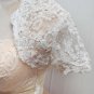 Bridal Vest Short Sleeves Dots Lace white ivory Beads Handmade Stock Wedding Bolero Jacket RJ1