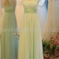 Stock Multi Colors Long Bridesmaid Dress A-line Chiffon Wedding Evening Party Dress MB12