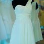 Ivory Pink Purple Short Bridesmaid Dress A-line ChiffonHomecoming Dress MB15