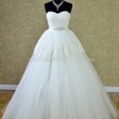 Strapless Wedding Dress Princess Lace Tulle Wedding Ball Gown H13127 Strapless Wedding Dress Princess Lace Tulle Wedding Ball Gown H13127