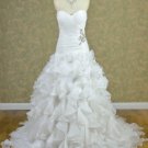 SWEETHEART Wedding Dress A-line Cascading Ruffles Wedding Ball Gown H13129