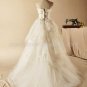 A-line Wedding Dress Princess Pearl Ruffles Wedding Ball Gown H13104