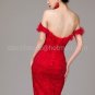 Strapless Wedding Dress Red White Ivory Feather Bridal Mermaid Lace Wedding Gown C1310