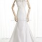 CAP Sleeves Wedding Dress Mermaid Lace Taffeta Bridal Dress H13175