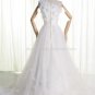 One Shoulder Flowers Wedding Dress A-line Tulle Royal Wedding Ball Gown H13174