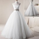 Strapless Sweethart Wedding Dress Princess Crystalstones SASH Bridal Wedding Gown H13179 Strapless Sweethart Wedding Dress Princess Crystalstones SASH Bridal Wedding Gown H13179