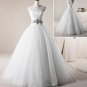 Strapless Sweethart Wedding Dress Princess Crystalstones SASH Bridal Wedding Gown H13179