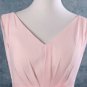 Short Bridesmaid Dresses Pink Chiffon Bridesmaid Dress A-line V-neck Evening Party Dress MB141