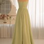 New Bridesmaid Dresses Green Chiffon A-line Strapless Wedding Party Dress MB160