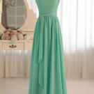 New Bridesmaid Dresses Blue Chiffon Size 2-16+Custom A-line Strapless  Party Dress MB163