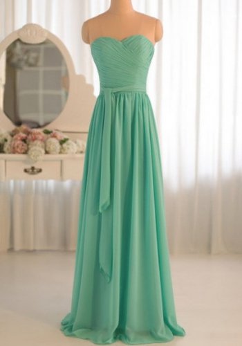 New Bridesmaid Dresses Blue Chiffon Size 2-16+Custom A-line Strapless  Party Dress MB163