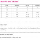 5 Stars Store Wedding Dress Evening Dress Formal Gown Bolero Jacket Measure Guide Chart