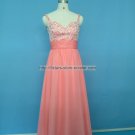 New Bridesmaid Dresses Coral Chiffon A-line Crystals Evening Party Formal Dress MB172 New Bridesmaid Dresses Coral Chiffon A-line Crystals Evening Party Formal Dress MB172