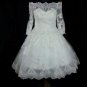 Off Shoulder Short Wedding Dress A-line 3/4 Sleeves Lace Bridal Wedding Gown H15425